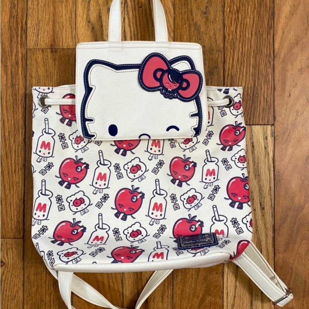 Hello kitty mini backpack. Super buttery soft leather. BoxLunch exclusive. - Picture 4 of 11